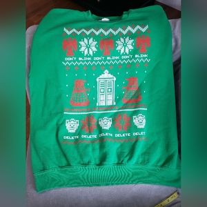 Dr. Who Christmas Theme Sweatshirt